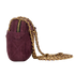 Quilted Shoulder Bag, &pound;630, Handbags, Purple, Suede, Bottom view